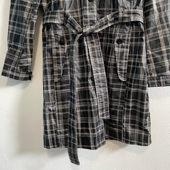 Columbia Black and Gray Trench Coat with Hood - Picture 4 of 8